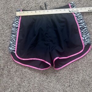 Victoria's Secret PINK Black and Pink Zebra Athletic Shorts
